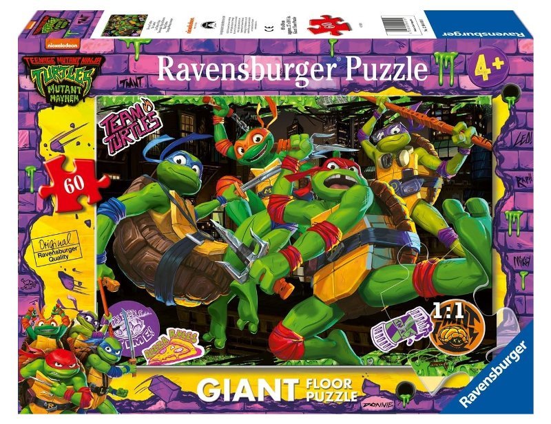 Puzzle 60 pz Giant Teenage Mutant Ninja Turtles ravensburger