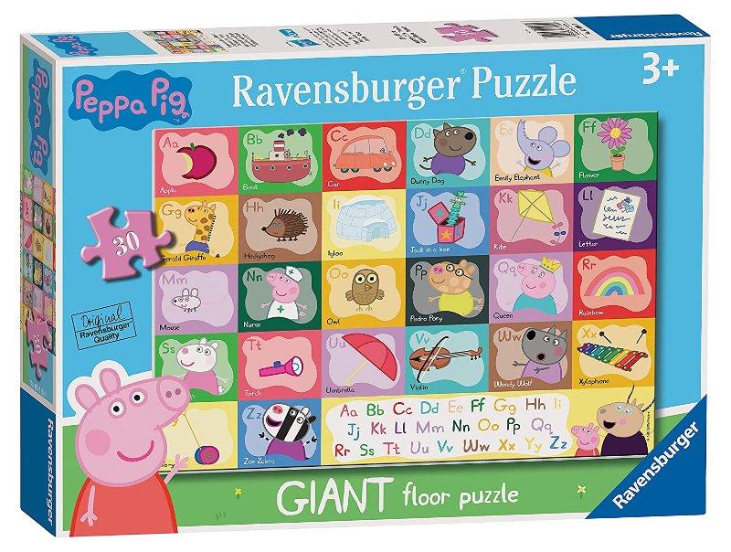 Puzzle 24 giant Pavimento Peppa Pig Alphabet ravensburger