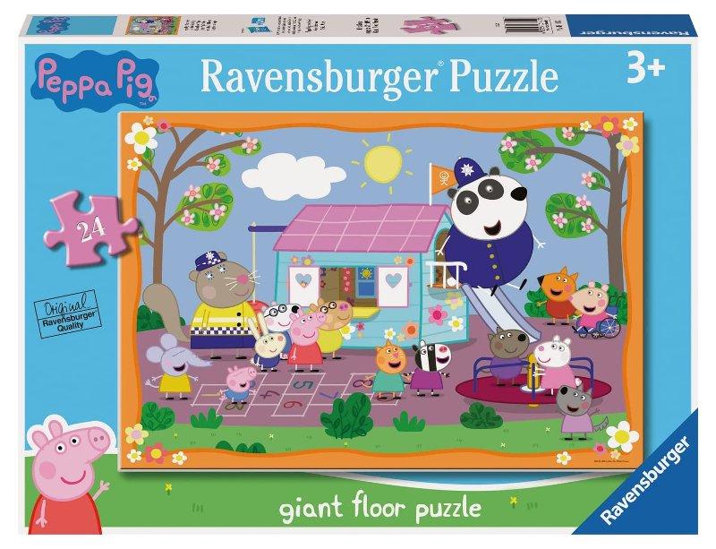 Puzzle 24 Giant Pavimento Peppa Pig Club House ravensburger