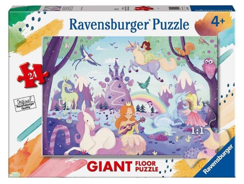 Puzzle 24 Giant Pavimento Unicorni ravensburger