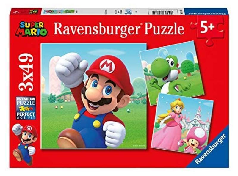 Puzzle 3x49 pz Super Mario ravensburger