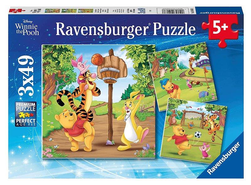 Puzzle 3x49 pz Winnie the Pooh ravensburger