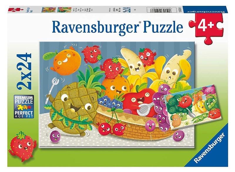 Puzzle 2x24 pz Allegria di frutta e verdura ravensburger