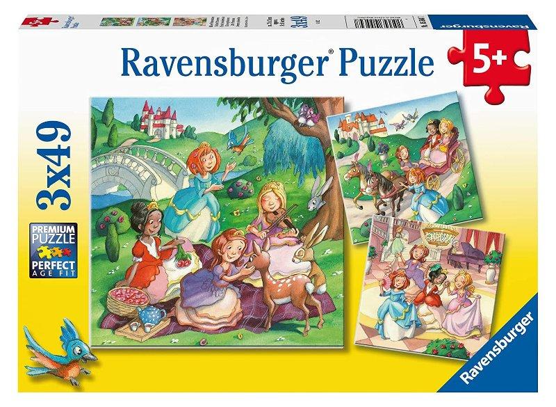 Puzzle 3x49 pz Piccole principessine ravensburger