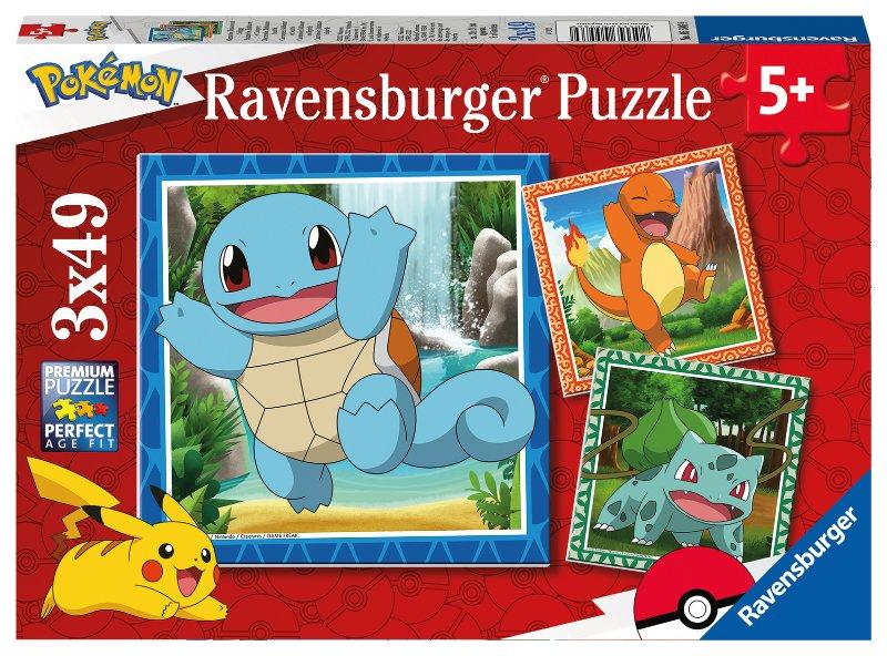 Puzzle 3x49 PZ Pokemon ravensburger
