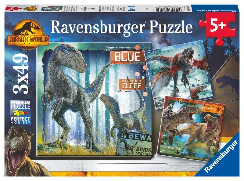 Puzzle 3x49 pz Jurassic World ravensburger