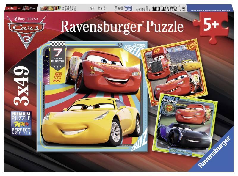 Puzzle 3x49 pz Cars 3 ravensburger