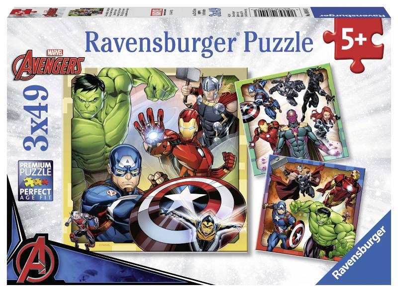 Puzzle 3x49 pz Avengers ravensburger