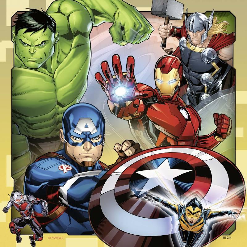 Puzzle 3x49 PZ Avengers ravensburger