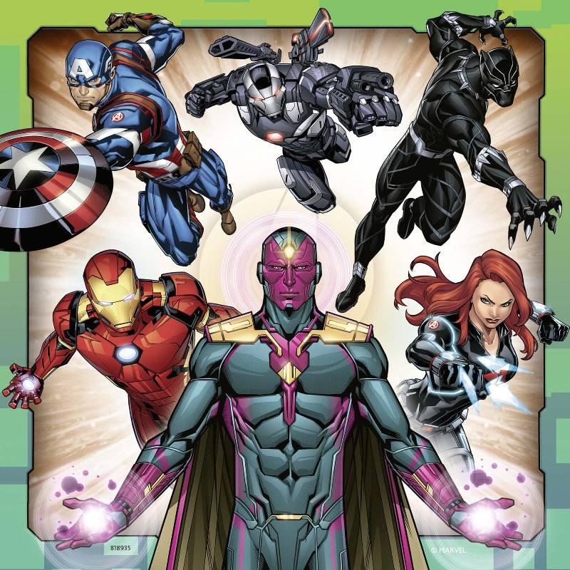 Puzzle 3x49 PZ Avengers ravensburger