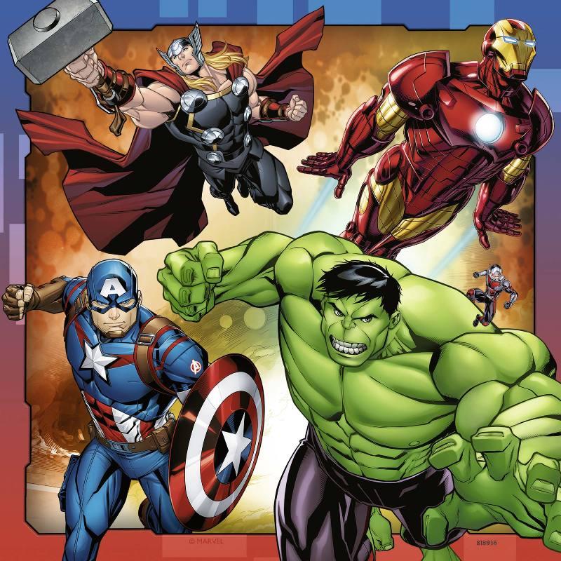 Puzzle 3x49 PZ Avengers ravensburger