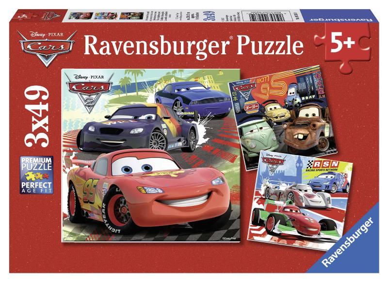 Puzzle 3x49 pz Cars 2 ravensburger