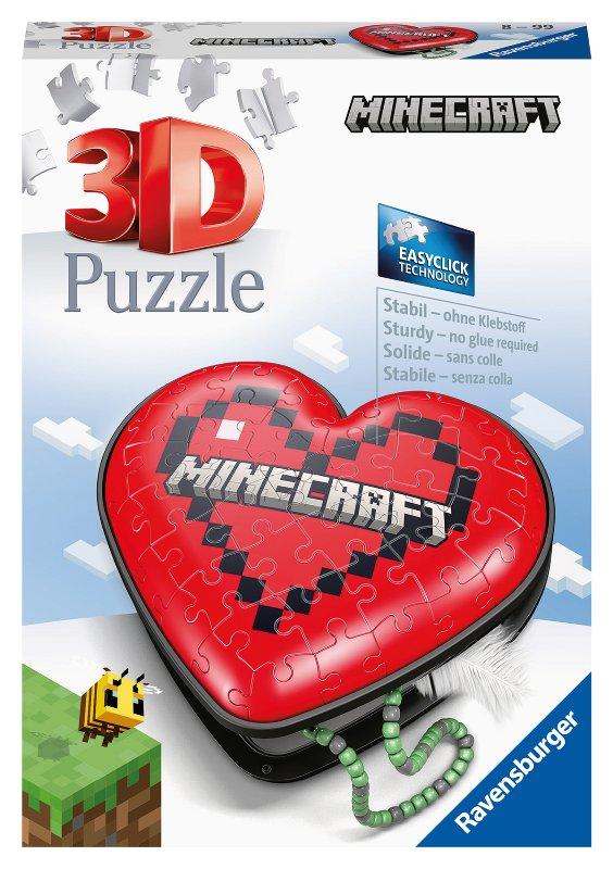 Puzzle 3D Heart Minecraft ravensburger