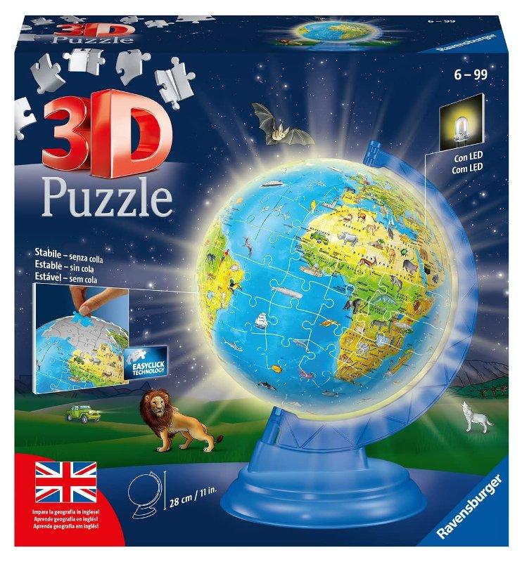 Puzzle 3D Globo 180 pezzi Night Edition ravensburger