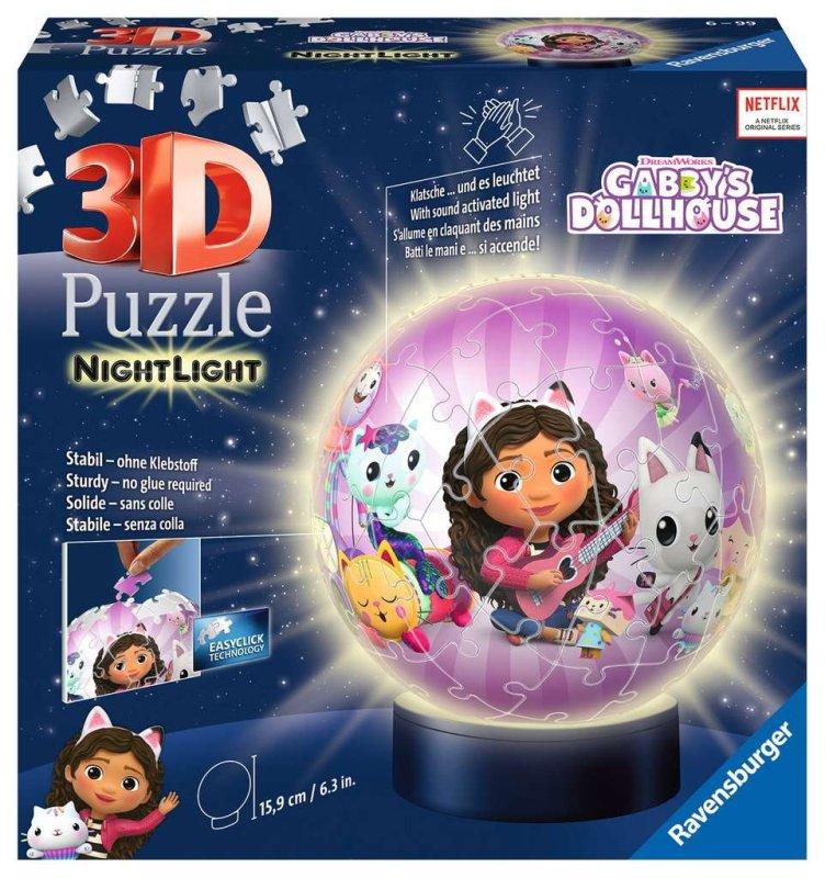 Puzzle 3D Nightlamp Gabby's Dollhouse ravensburger