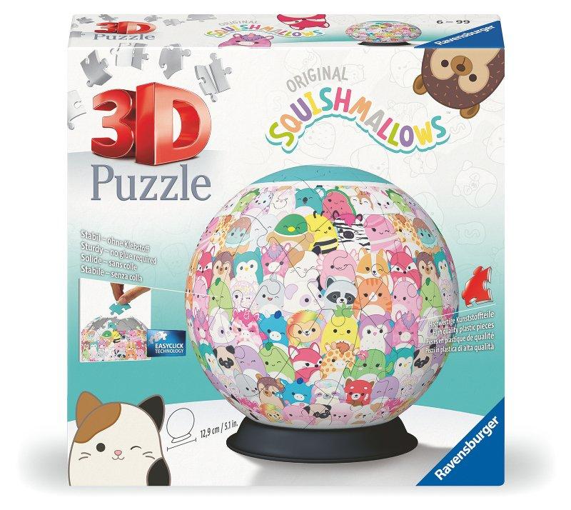 3D Puzzleball 72 PZ Puzzle ball Squishmallows ravensburger