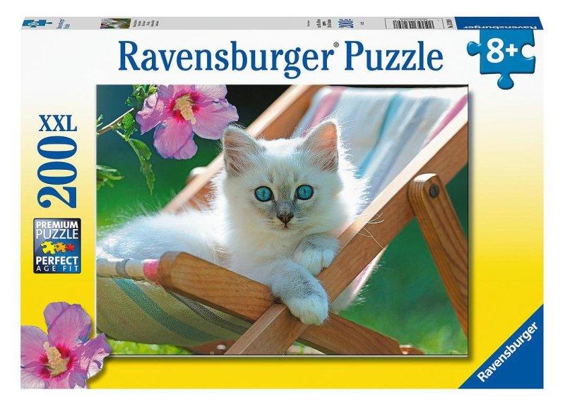 Puzzle 200 PZ XXL Micio Bianco ravensburger