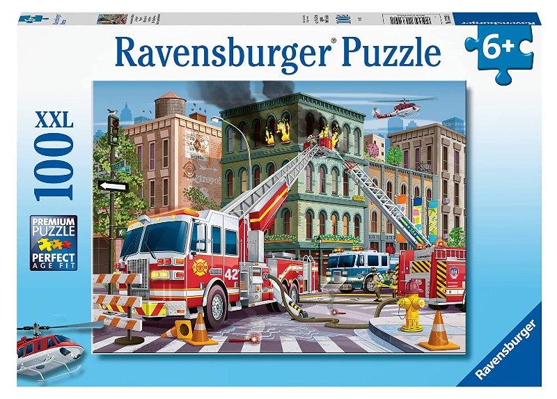 Puzzle 100 pz Pompieri ravensburger