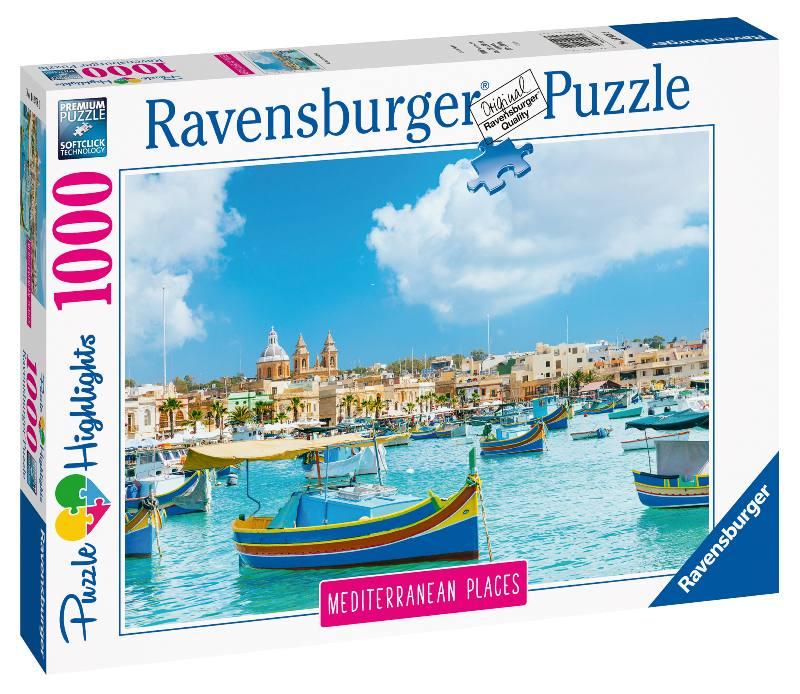 Puzzle 1000 pz Mediterranean Malta ravensburger