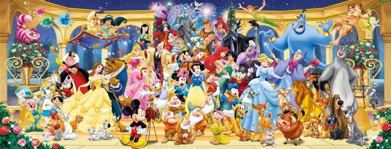 Puzzle 1000 pz Panorama: Disney ravensburger