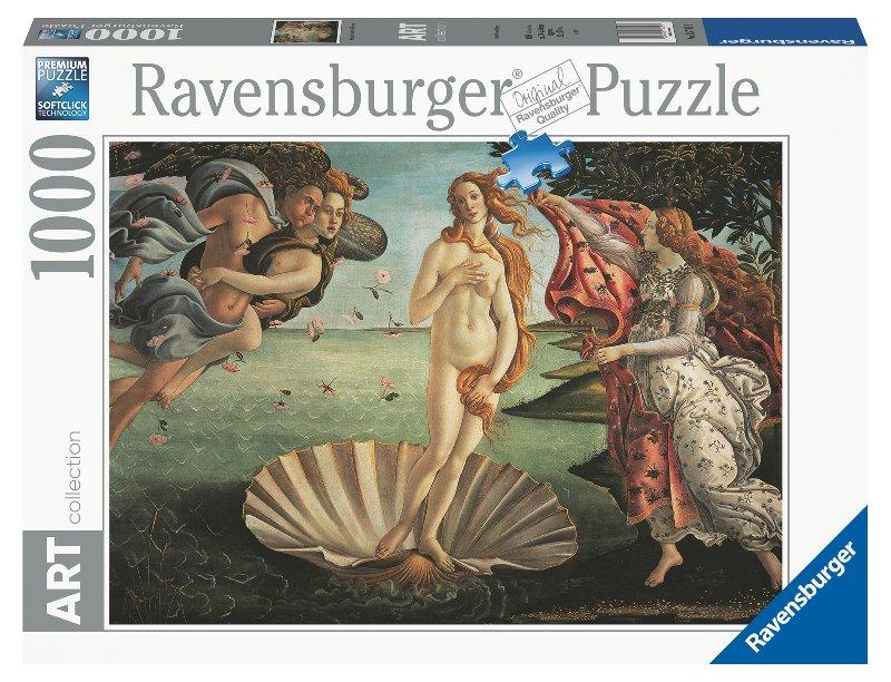 Puzzle 1000 pz Botticelli: Nascita di Venere ravensburger