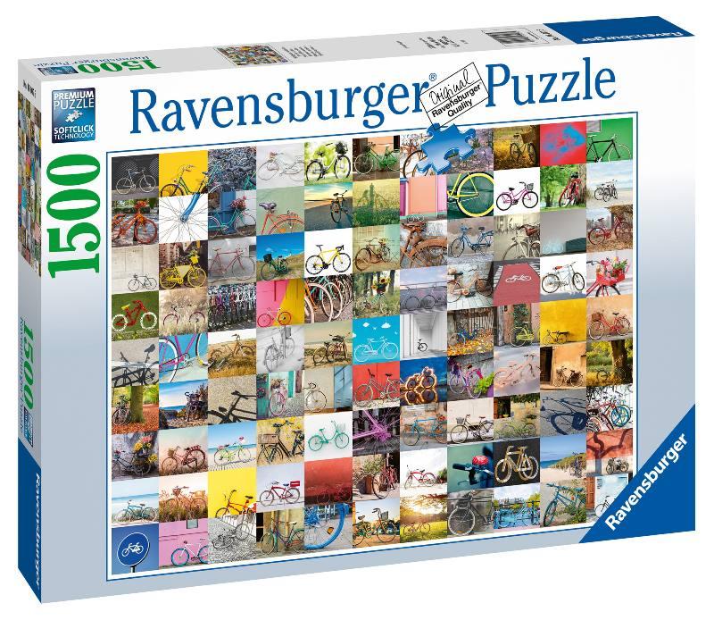 Puzzle 1500 pz 99 biciclette e altro ... ravensburger