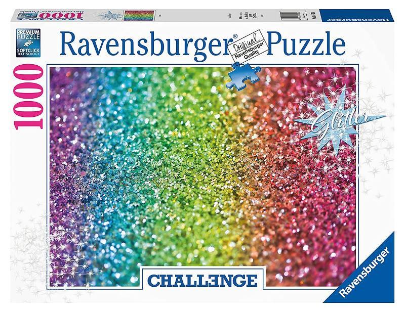 Puzzle 1000 pz Glitter Challenge ravensburger