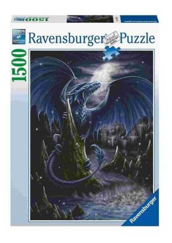 Puzzle 1500 pz L'oscuro drago blu ravensburger