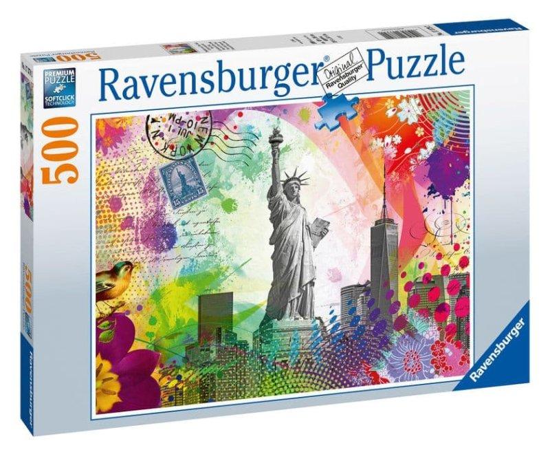 Puzzle 500 pz Cartolina di New York ravensburger