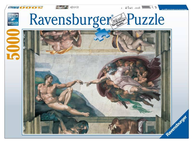 Puzzle 5000 PZ La creazione di Adamo ravensburger