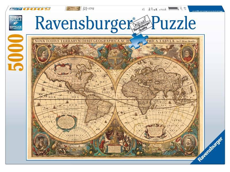 Puzzle 5000 PZ Mappamondo storico ravensburger