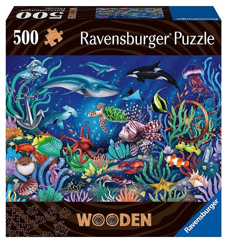 Puzzle di legno Fondale marino 500 pz ravensburger