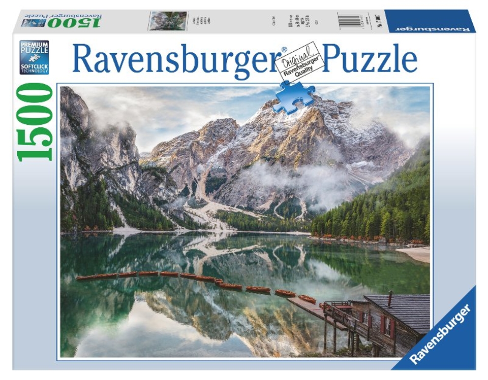 Puzzle 1500 pz Lago di Braies ravensburger