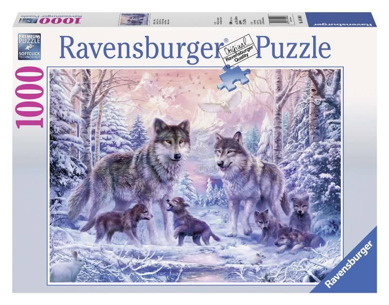 Puzzle 1000 pz Lupi artici ravensburger