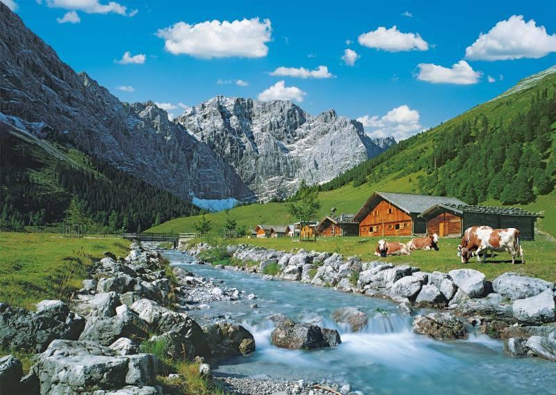 Puzzle 1000 pz Monti Karwendel, Austria ravensburger