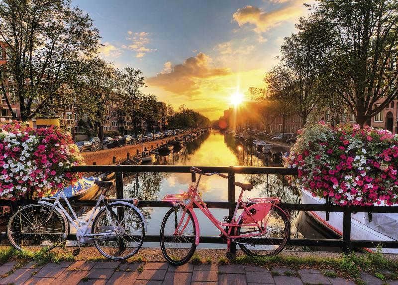 Puzzle 1000 pz Biciclette ad Amsterdam ravensburger