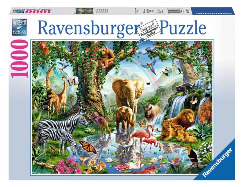 Puzzle 1000 pz Avventure nella giungla ravensburger