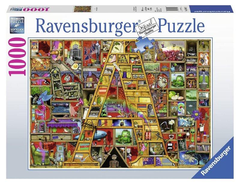 Puzzle 1000 pz Awesome Alphabet A ravensburger