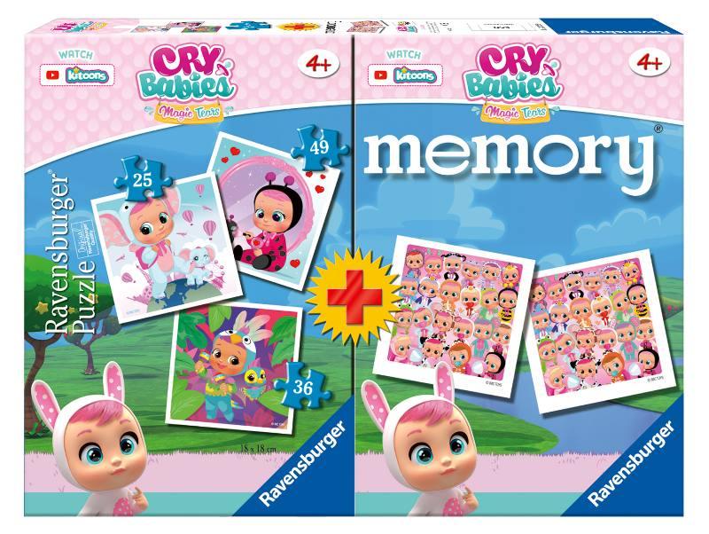 Multipack memory + 3 puzzle Cry Babies ravensburger