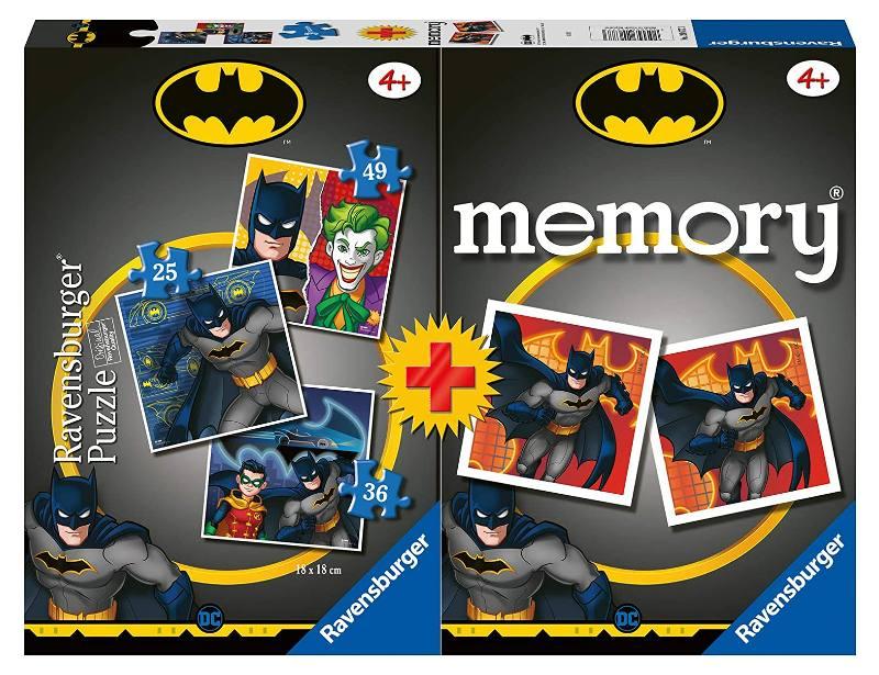 Multipack memory + 3 puzzle Batman ravensburger