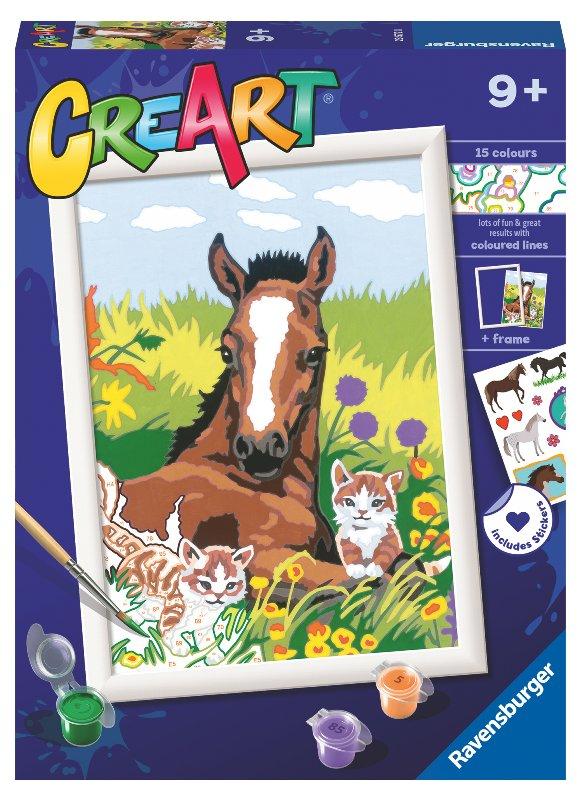 CreArt Serie D Classic Puledro con gattini ravensburger