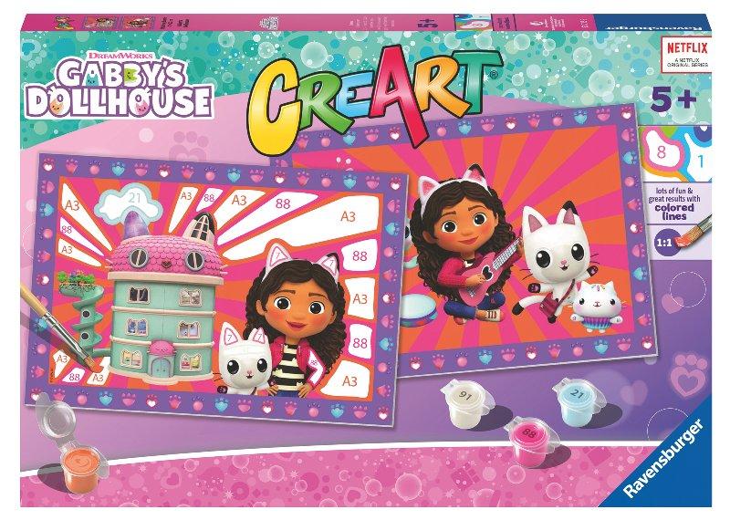 CreArt Serie Junior 2 x Gabby's Dollhouse ravensburger