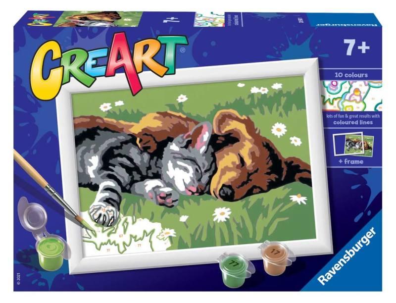 CreArt Serie E Classic Cane e gatto dolce sonno ravensburger