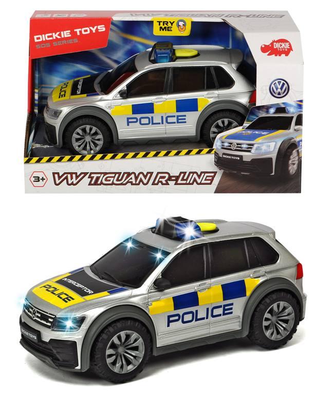 VW Tiguan R-Line cm.25, scala 1:18, luci e suoni, try me Simba