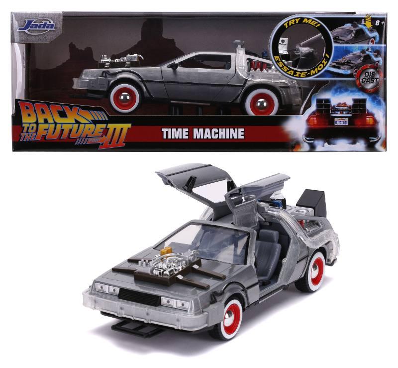 Time Machine (Ritorno al Futuro 3) in scala 1:24 con luci die-cast Simba