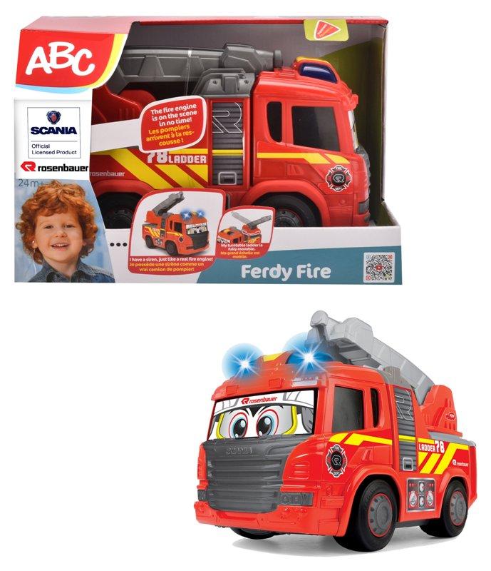 ABC Ferdy Fire, camion pompieri cm. 25, luci e suoni, motorizzato Simba