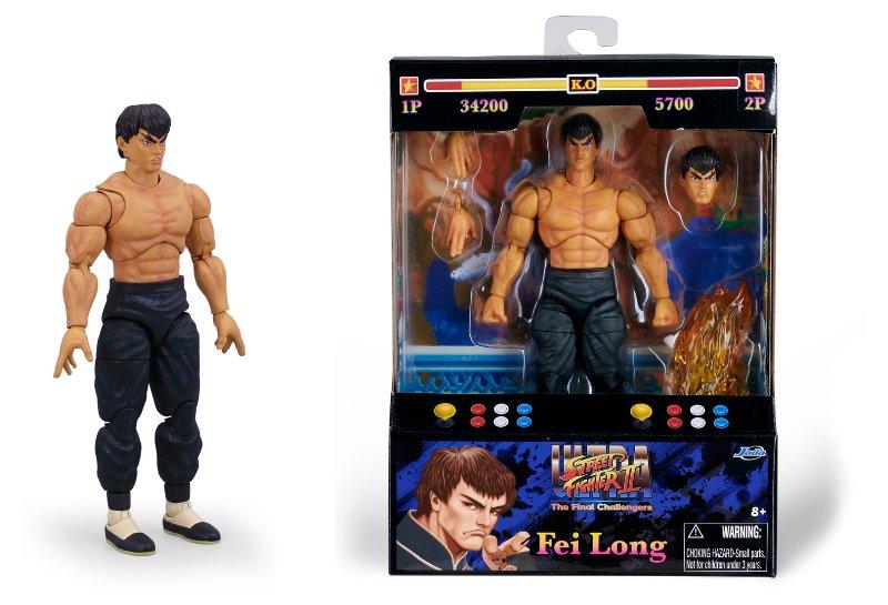 Street Fighter II Fei-Long Personaggio cm.15 personaggio articolato cultue pop da collezione, 25 punti di articolazione, mani e testa intercambiabili, accessori Simba