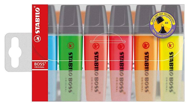 STABILO BOSS astuccio 6 colori ass. stabilo