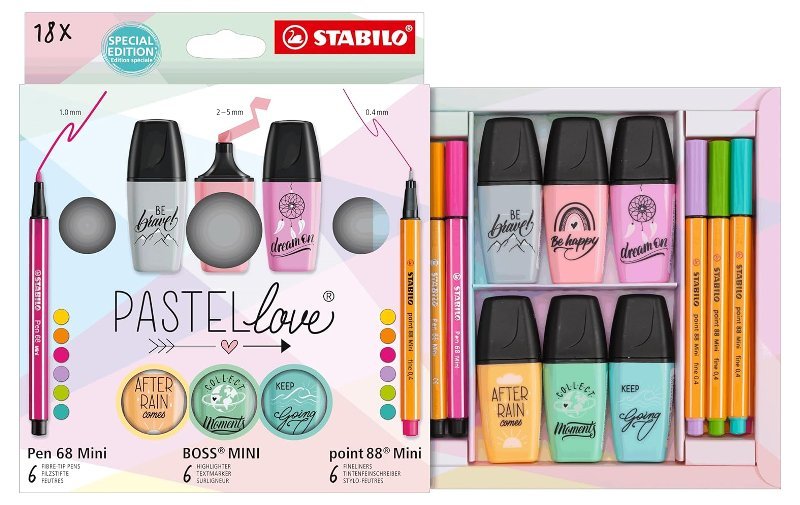 SET STABILO PASTEL LOVE stabilo