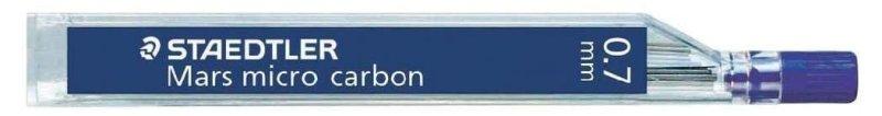 Mars micro carbon, astuccio HB con 12 mine grafite Diametro  0,7 mm HB staedtler